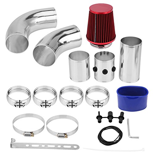 76 mm/3 Zoll Aluminium Kaltlufteinlass-Ansaugfiltersystem für Autos Schlauchrohrschlauch-Kit,Universal-Auto-Reinigungswerkzeuge
