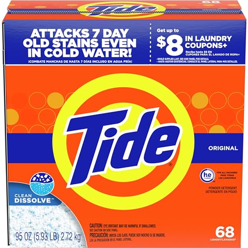 Tide He Original Scent Powder Laundry Detergent 68 Loads 95 Oz by Tide