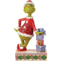 Enesco Grinch Leaning on Gifts Figurine (20.5cm)