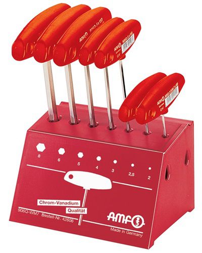 AMF Stiftschlüsselsatz (7-teilig SW 2-8 / mit Quergriff) - 42606