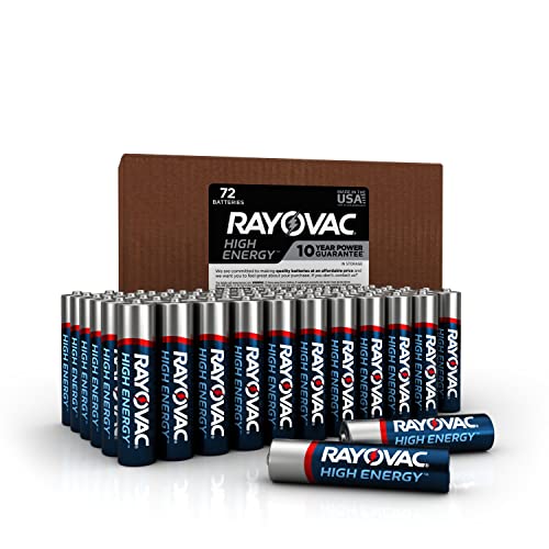 Getue RAYOVAC AAA 72-Pack High Energy Alkaline Batteries, 824-72BX