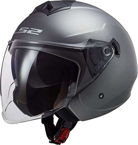 LS2 Herren NC Motorrad Helm, Titanium, S