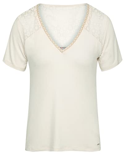 Morgan Damen 231-Ducha T-Shirt, elfenbeinfarben, Small