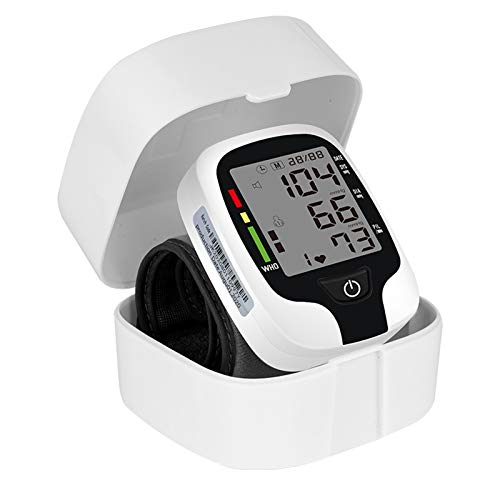 SH-RuiDu Blutdruckmessgerät, digitales Handgelenk, elektrisches Blutdruckmessgerät, LCD-Anzeige, Herzfrequenzmesser für Zuhause