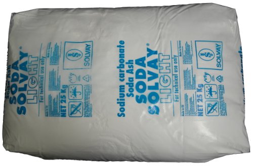 Chemdiscount 25kg Soda Pulver (Waschsoda Natriumcarbonat Na2CO3 Soda leicht), techn. Qualität, Sackware