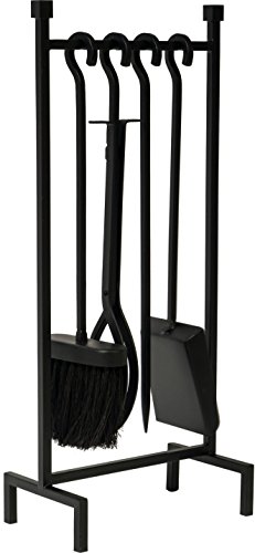 Ivyline ihrfs 50 cm Eisen zum Aufhängen Rack Fire Set – Schwarz