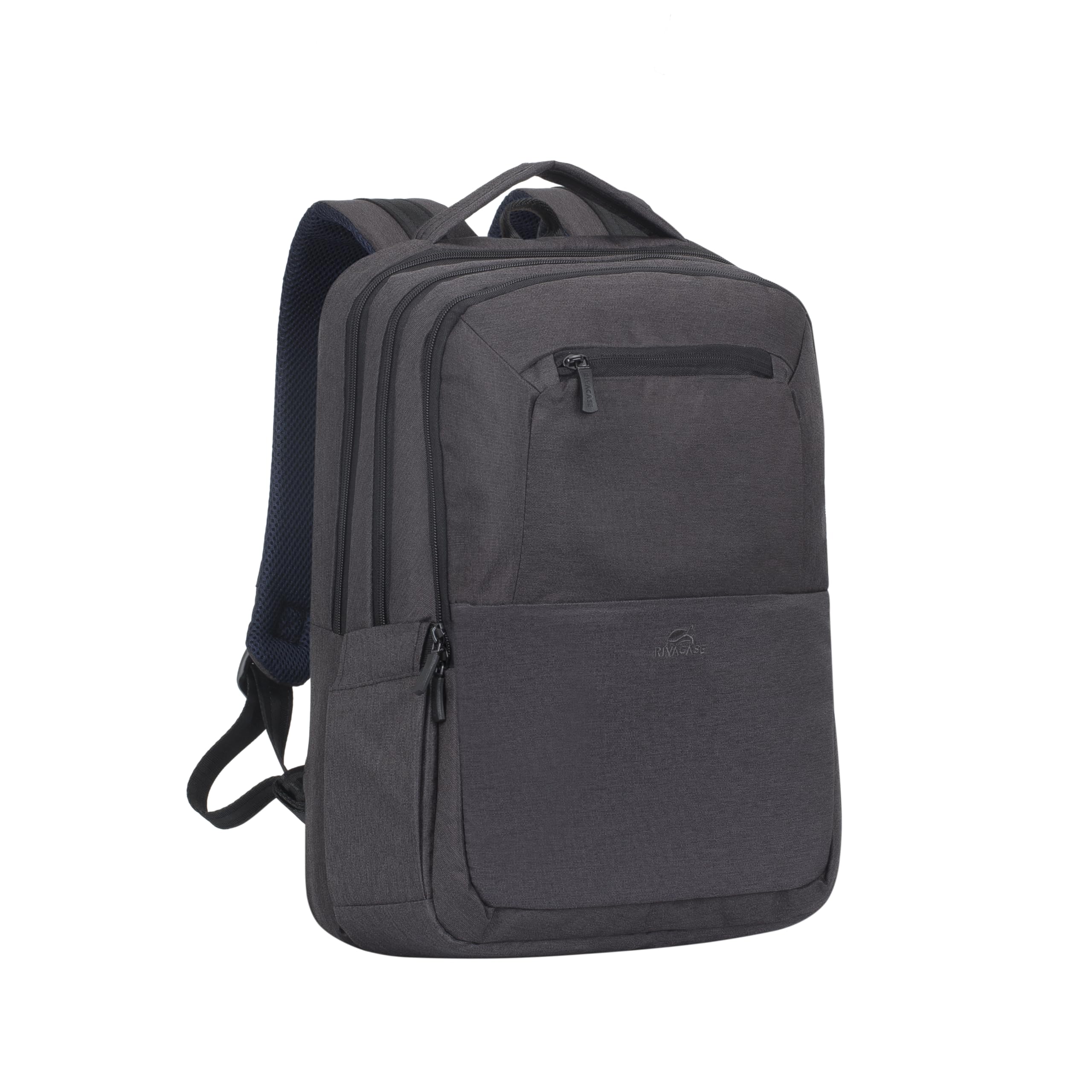 Rivacase ECO wasserfester Laptop-Rucksack mit einem Fach für Notebook bis 16 Zoll – dank Trolley-Gurt perfekt als Reiserucksack