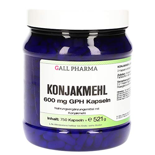 Gall Pharma Konjakmehl 600 mg GPH Kapseln 750 Stück
