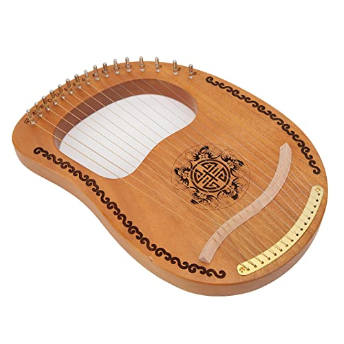 Harfe, Kinderharfen Pure Sound Mahagoni mit Stimmschlüssel Klaviertasche für Kinder