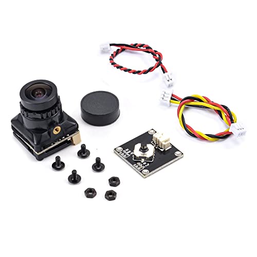 HUTIANSN NEU 1/3 for CMOS 1500TVL B19 Mini-FPV-Kamera 2,1 mm Objektivleistung 5 V-30 V PAL/for NTSC mit OSD intern einstellbar for RC FPV Racing Drone (Color : Svart)