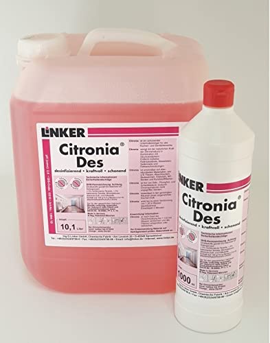 Linker Chemie Citronia® Des - Sanitär-und Küchenunterhaltsreiniger 10,1 Liter Kanister ohne Flasche | Reiniger | Hygiene | Reinigungsmittel | Reinigungschemie |