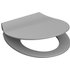 SCHÜTTE WC-Sitz »Slim Grey«, Duroplast, oval, mit Softclose-Funktion - grau