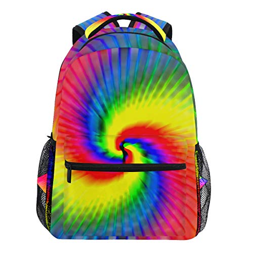Oarencol Rucksack mit batischem Regenbogenfarben, für Reisen, Schule und Schule