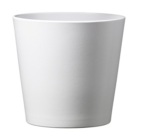 Soendgen Keramik Blumenübertopf, Dallas Esprit, weiß, 28 x 28 x 27 cm, 0078/0028/0847
