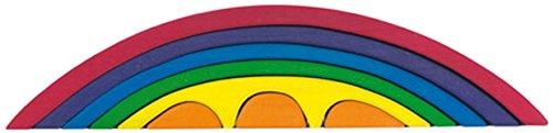 Glückskäfer 523332 Brücken-Set 8 teilig, Regenbogen-Farben