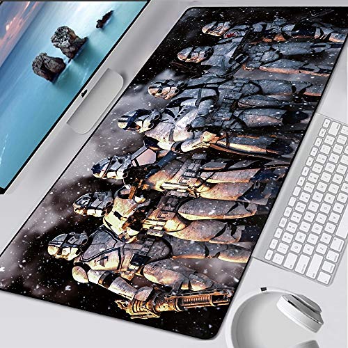 BILIVAN Star Wars Gaming-Mauspad XXL Computer Mousepad Super Large XL Gummi Speed Desk Keyboard Mouse Pad Desktop Gamer Mat (700 x 300 x 3 mm, 1)