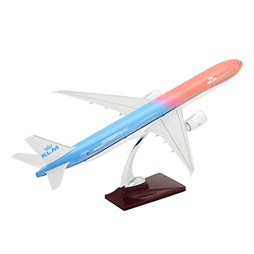 KANDUO For:Diecast Flugzeug Druckguss 47CM 777 B777 KLM Royal Dutch Airlines Flugzeugmodell Flugzeugmodelle Geschenke für Familie und Freunde