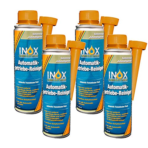 INOX® Automatikgetriebe-Reiniger Additiv, 4 x 250ml - Getriebereiniger Zusatz für Automatikgetriebe Getriebeschutz
