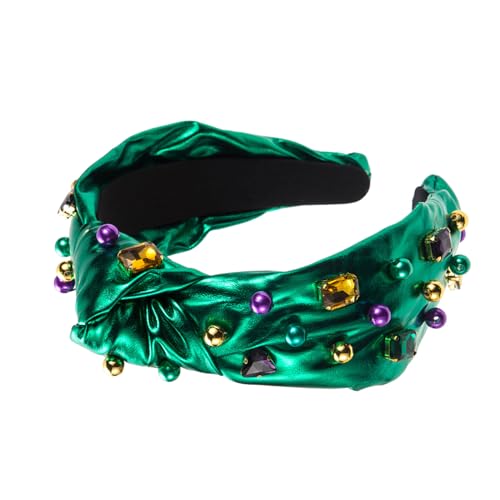 Luxuriöses Haarband, vielseitiges Stirnband, handgefertigt, Festival-Haar-Accessoire, Kopfschmuck für Frauen und Mädchen, feierlicher Kopfschmuck für Patrick's Day