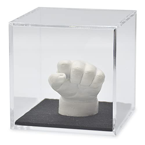 Lucky Hands Acrylglaswürfel mit/ohne Filzboden | Verschiedene Größen | ohne individuelle Beschriftung | Plexiglas (15 x 15 x 15 cm, Schwarz)
