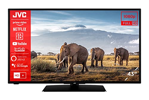 JVC LT-43VF5156 43 Zoll Fernseher/Smart TV (Full HD, HDR, Triple-Tuner, Bluetooth) - Inkl. 6 Monate HD+ [2023]