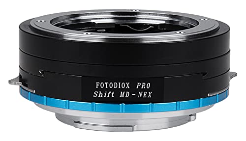 Fotodiox Pro Lens Mount Shift Adapter Minolta SR (MD/MC) Mount Lenses to Sony NEX & E-mount Camera Bodies (APS-C such as NEX-5, NEX-7 & a6000)