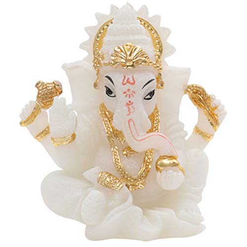 Healifty Ganesha Elefant Statue Harz Buddha handgemachte Figur für Office Home