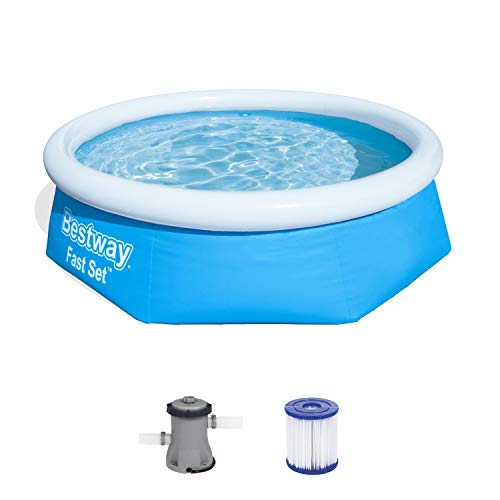 Bestway Fast Set Pool, rund, blau, 244 x 66 cm