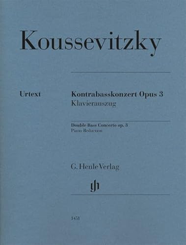 Kontrabasskonzert op. 3; Kontrabass und Klavier
