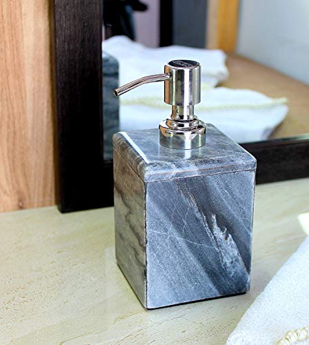 KLEO Marmor Steinseifenspender seifenspender Flüssigseifenspender - luxuriöse Badaccessoires-Kollektion - Marble Stone Soap Dispenser/Lotion Dispenser