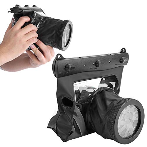 Mavis Laven Unterwassergehäuse 20M für Canon Nikon DSLR Kameras(Schwarz)