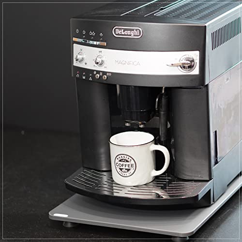 coolina Premium Gleitbrett Rollbrett Gleiter für Kaffeevollautomat - passend für DeLonghi - aus Acryl Anthrazit