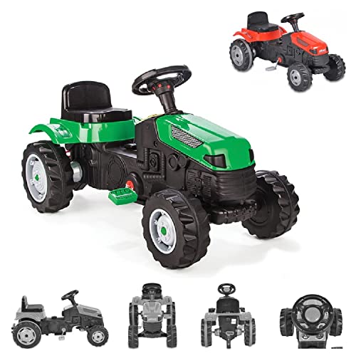 Cangaroo Pilsan Traktor zum Treten für Kinder, grün 07314