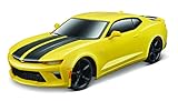 Maisto Tech R/C Chevrolet Camaro SS: Ferngesteuertes Auto im Maßstab 1:24, 2,4 GHz, mit Pistolengriff-Steuerung, ab 5 Jahren, 20 cm, gelb (581516)