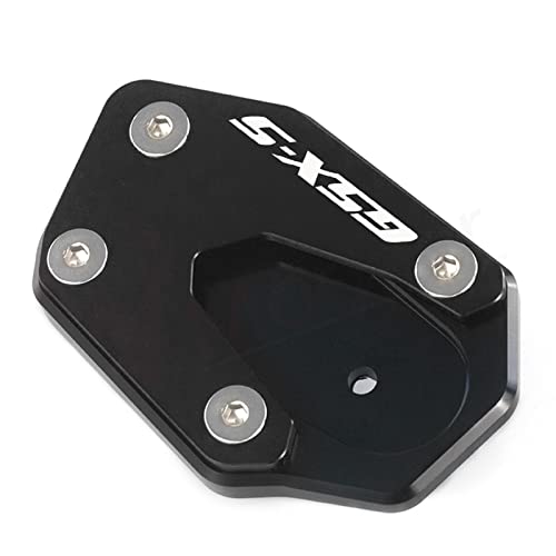 Motorrad CNC Ständer Vergrößerungsplatte Seitenständer Verlängerung Pad Für Suzuki GSXS1000 /F 2015-2022 GSX-S GSXS 1000 F GSX S1000 F Zubehör (Color : Black)