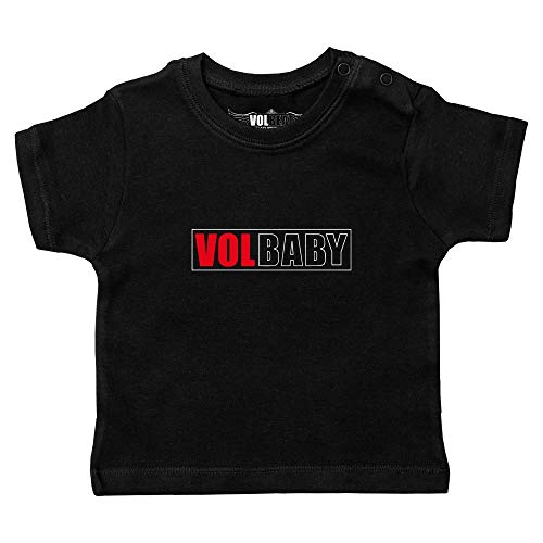 Metal Kids Volbeat (VolBaby) - Baby T-Shirt, schwarz, Größe 68/74 (6-12 Monate), offizielles Band-Merch