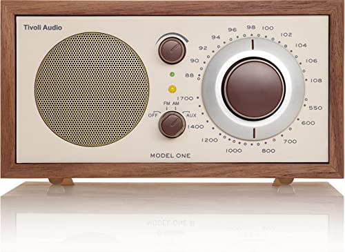 Tivoli Audio Model ONE AM/FM-Radio mit analogem Tuner, Walnuss/Beige