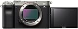 Sony Alpha 7C Spiegellose E-Mount Vollformat-Digitalkamera ILCE-7C (24,2 MP, 7,5cm (3 Zoll) Touch-Display, Echtzeit-AF) Body - silber/schwarz
