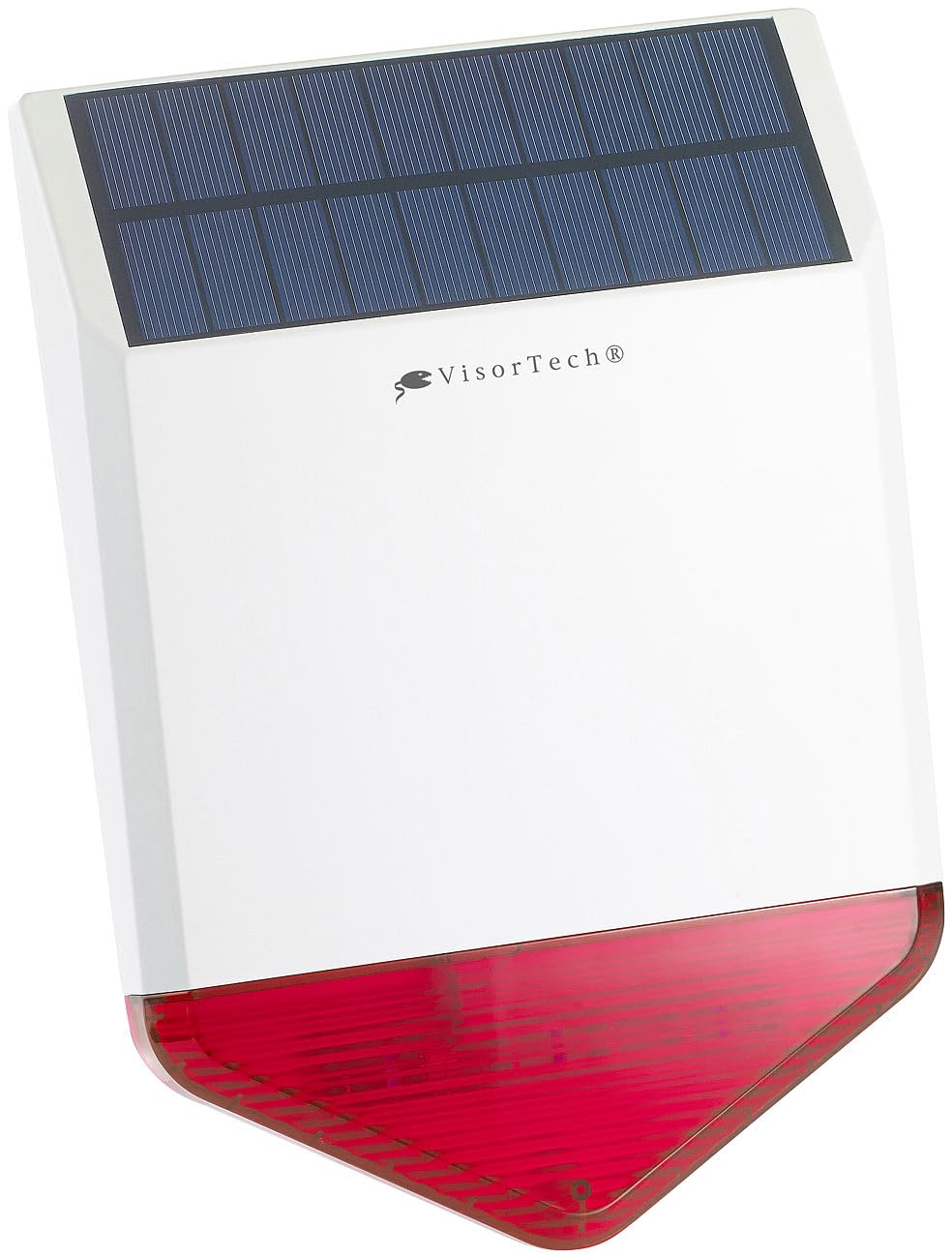 VisorTech GSM Alarmanlage: Autarke Solar-Funk-Alarmanlage mit Sirene und Licht-Warnsignal, 110 dB (Aussensirene, Alarmanlage Außensirene, Überwachungskamera Set)