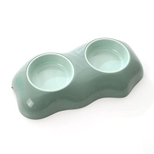 SUICRA Futternäpfe Pet Water Feeding Bowl Pet Food Bowl (Color : Green)