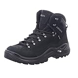 LOWA W Renegade GTX Mid Schwarz - Gore-Tex Wasserdichter komfortabler Damen Gore-Tex Multifunktionsschuh, Größe EU 42