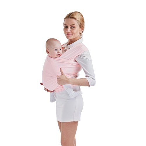 SONARIN Premium Babytragetuch Baby Sling Wrap Babytrage,Babytragetücher,Geeignet für Neugeborene,Säuglinge & Kleinkinder, Einheitsgröße,100% KOSTENLOSE LIEFERUNG,Ideal Geschenk(Rosa)