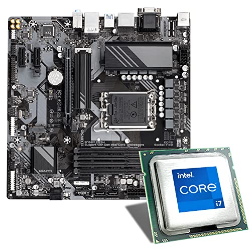 Mainboard Bundle | Intel Core i7-14700, 8X 2100 MHz, Gigabyte B760M DS3H DDR5, 2X M.2 Port, PCIe 4.0 x16, USB 3.2 Gen2 | Tuning Kit | CSL PC Aufrüstkit
