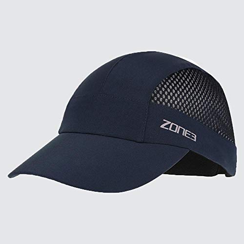 ZONE3 Unisex-Baseballkappe, leicht, Netzgewebe, für Triathlon und Laufen Einheitsgröße Benzin/Reflecti