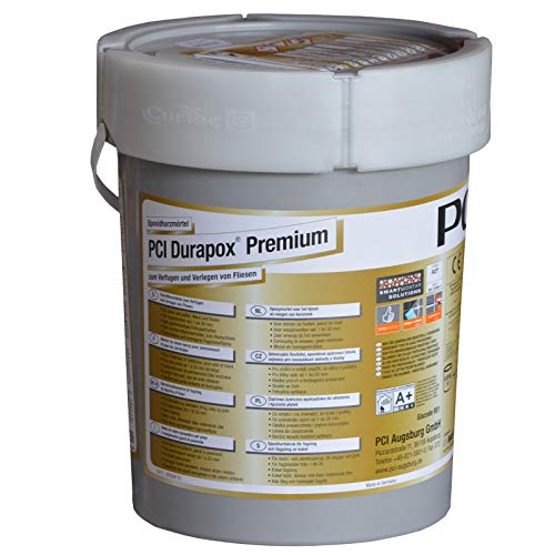 PCI Durapox Premium Reaktionsharz-Mörtel 5kg Eimer, Silbergrau