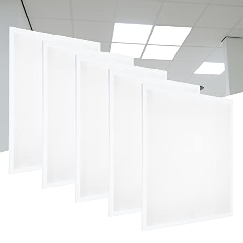 LED-Panel 62 x 62 cm, 5 Stück, 4.000 Lumen, 40 W, neutralweiß 4.000 K, Lifud-Netzteil