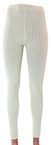 Shimasocks Damen Leggings Legging 3:1 Rippe, Farben alle:rohweiß, Größe:36/38