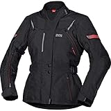 IXS Motorradjacke mit Protektoren Motorrad Jacke Tour Liz-ST Damen Textiljacke schwarz/rot M, Tourer, Ganzjährig, Polyester