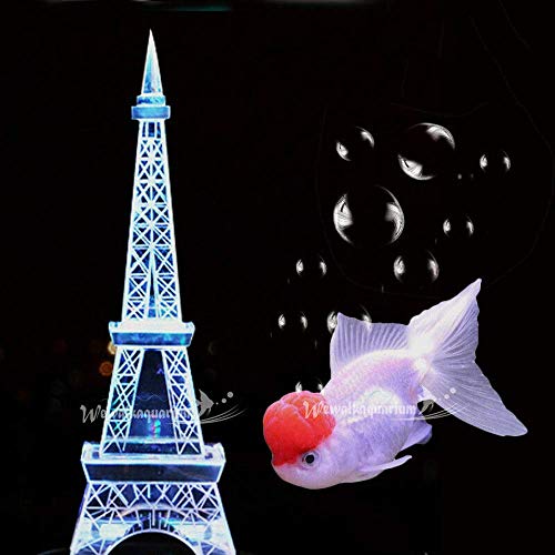 LOOPIG Aquarium-Dekoration mit Eiffelturm, Kristall-Dekoration