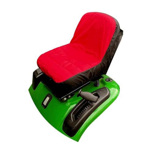 workingHOUSE Sitzbezug für Rasentraktoren und Aufsitzmäher, wasserabweisender Schonbezug aus strapazierfähigem Material, Sitzschoner mit 4 praktischen Taschen, optimaler Wetter- & UV-Schutz (Rot)